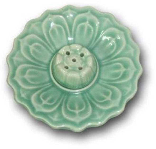 연잎 향꽂이_5호(청자), 1개