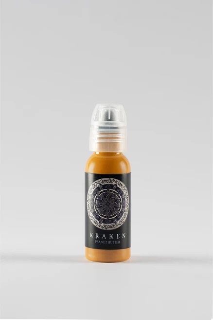 크라켄 타투잉크 1oz ( KRAKEN TATTOO INK ) (문신용품재료 문신잉크 컬러잉크 블랙잉크 타투색소), 1개, PEANUT BUTTER (피넛버터) - 쿠팡