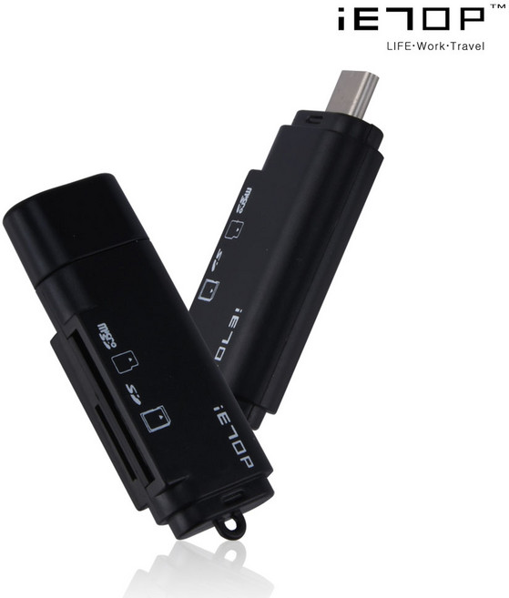 이탑 USB3.1 C타입 OTG 멀티카드리더기, TC-301, 혼합 색상, 1개