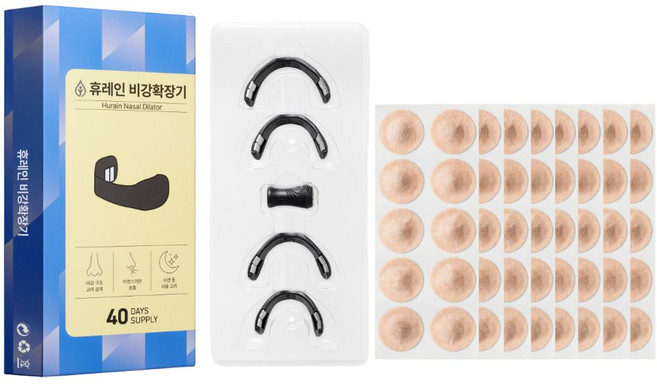 코골이 방지 비강확장기 숨통박사 자석 코골이 완화 기구 패치 80매, 1개
