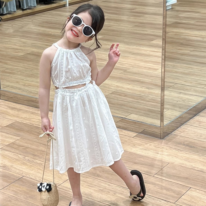 아동 여아 트임원피스 여름원피스 화이트원피스 바캉스룩 동남아 여행 휴가룩