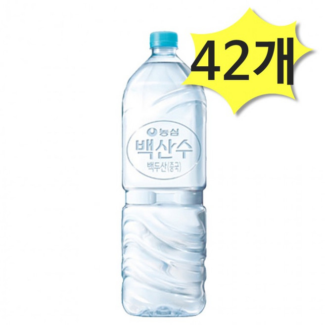 백산수 유라벨 2L x 42개 농심 생수 물2리터