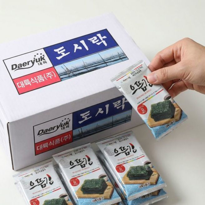 대륙식품미니도시락김 으뜸김 재래김 총, 1개, 2g