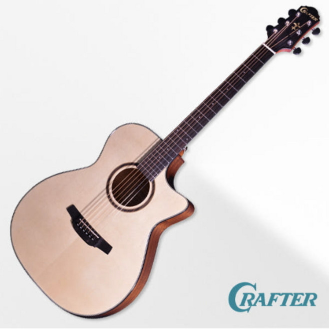 크래프터 HTE-250 EQ 입문용 통기타, 1개, 나무색 유광, HGE250(GA바디) 울림이 큰