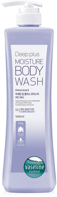 바세린 딥플러스 모이스처 바디워시, 1개, 1L