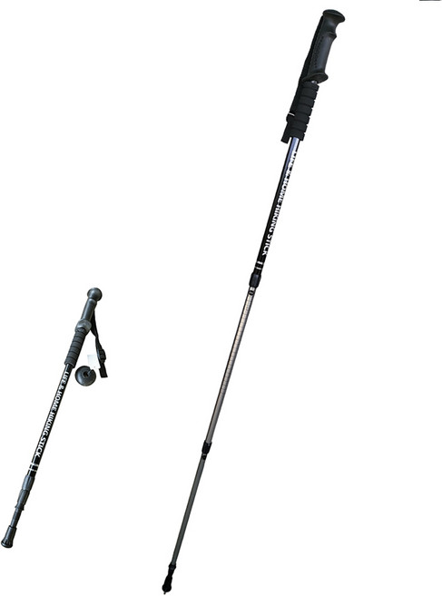 베이뮤 노르딕워킹 등산용 스틱 등산스틱 2p 두랄루민, 블랙일자, 2개