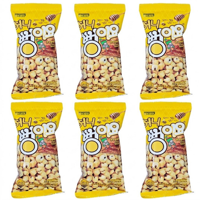 뻥이요 허니, 50g, 6개