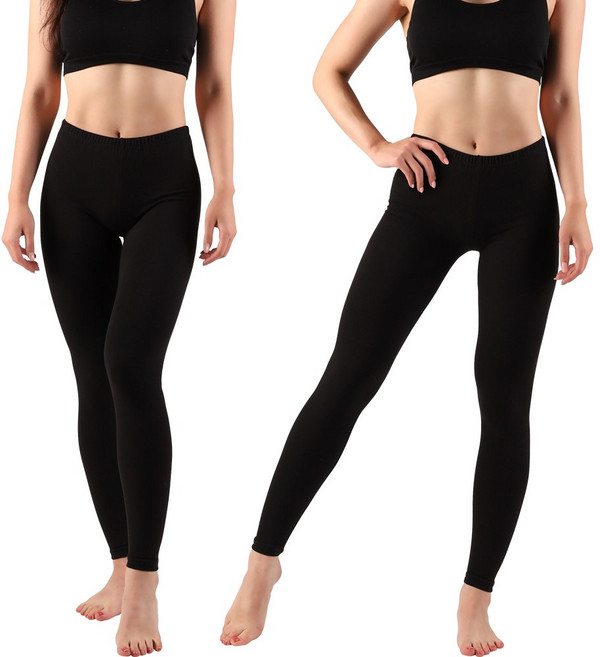 comfort;on 여자 면스판 타이즈 2p 여성 레깅스 요가 스포츠 이너웨어 국산