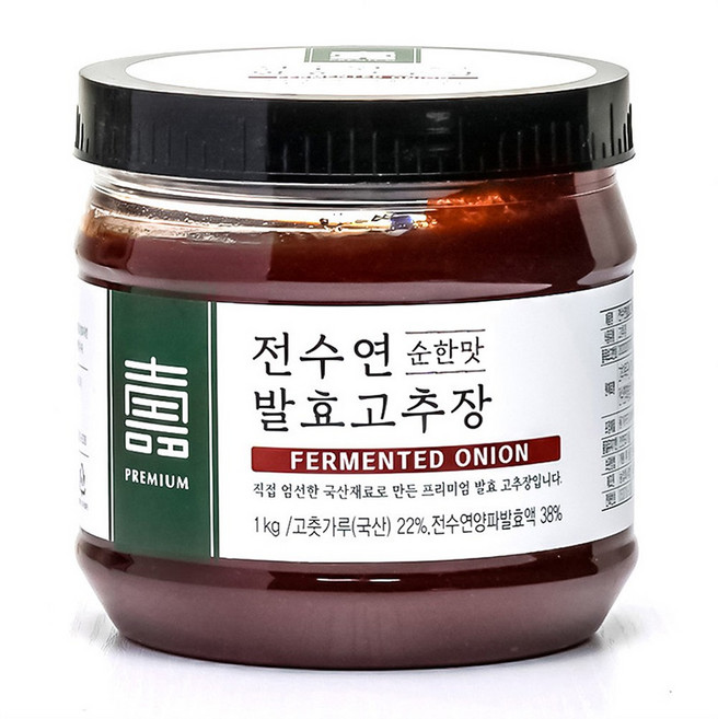 전수연 양파발효 국산 고추장 1kg 보통맛 / 순한맛, 순한맛1kg, 1개