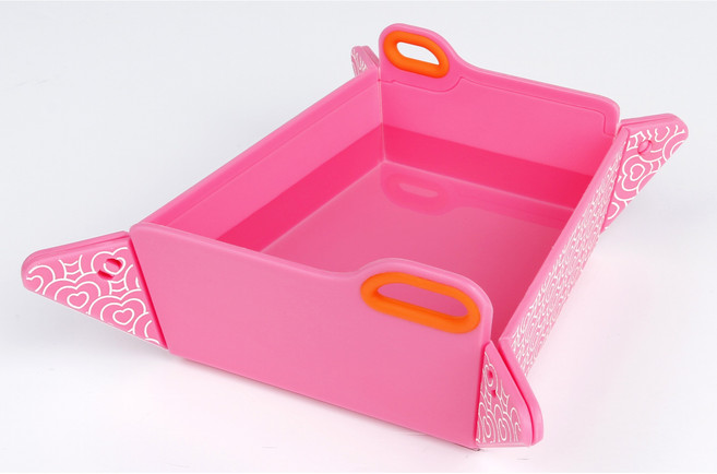 펫토리아 르칙 반려동물 피크닉 접이식기, 핑크 + 화이트, 1개