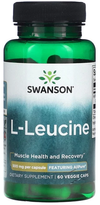 스완슨 L-Leucine 500mg 60 베지캡슐, 60정, 1개 - 쿠팡