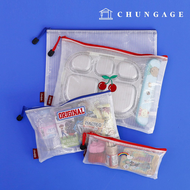 천가게 투명 파우치 방수 미니 PVC 파우치 유치원 어린이집 준비물