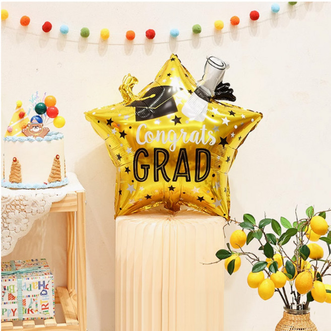 졸업 골드스타, 혼합색상, 1개