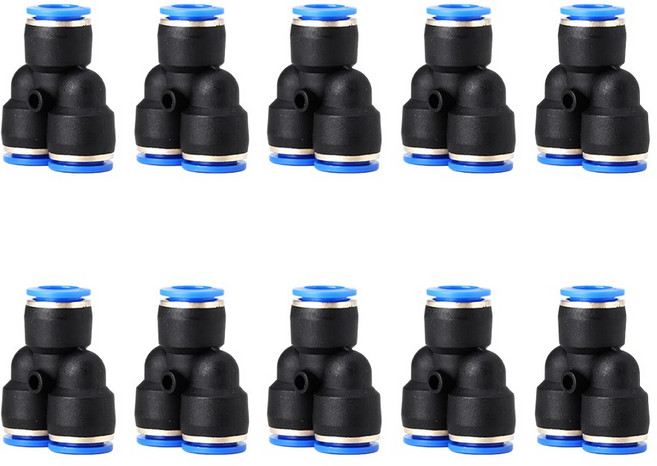 공구PXJ 6mm 에어 원터치피팅 휘팅 부속 피팅 공압 퀵 커넥터 PY6, 10개