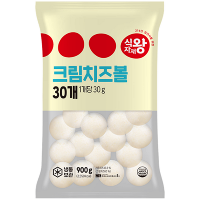 식자재왕 크림치즈볼, 2개, 900g