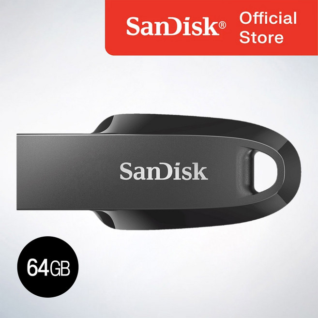 샌디스크코리아 공식인증정품 USB메모리 Ultra Curve 울트라 커브 USB 3.2 CZ550, 64GB