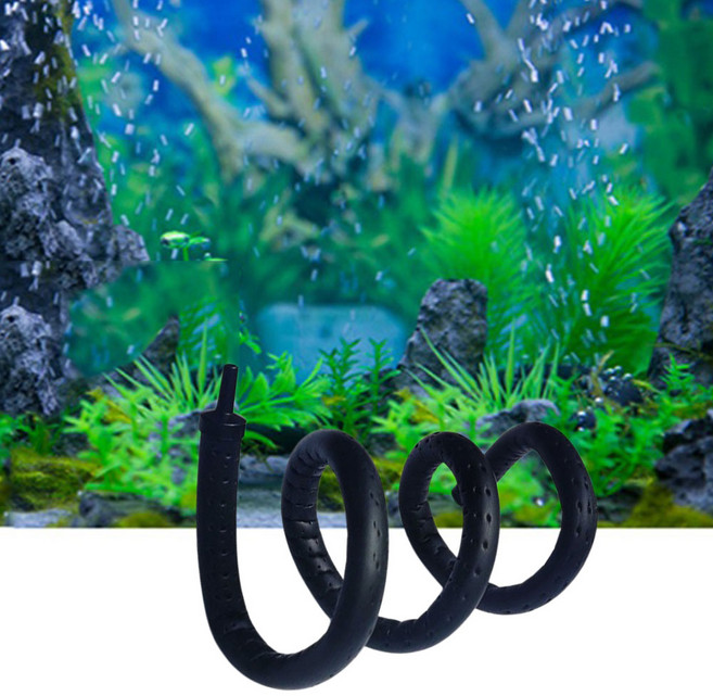 어항 막대 기포기 산소 발생기 에어 커튼 스톤 버블바 튜브 호스, 1개