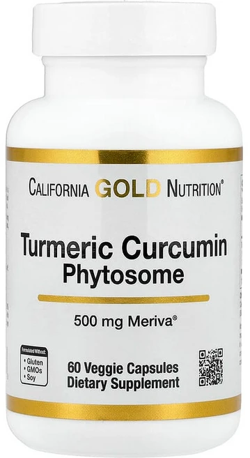 California Gold Nutrition Turmeric Curcumin Phytosome Meriva® 500mg 베지 캡슐 60정 SPN-02427, 1개 - 쿠팡
