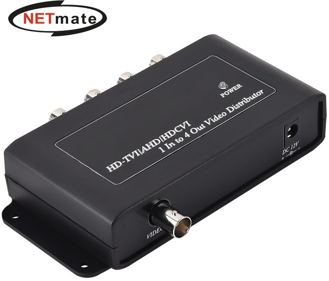 강원전자 넷메이트 BNC 1:4 분배기 NM-CD104N