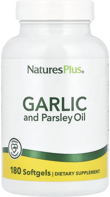 NaturesPlus 마늘과 파슬리 오일 180 소프트 젤, NaturesPlus마늘과파슬리오일180소프트젤, 1개, 180정 - 쿠팡