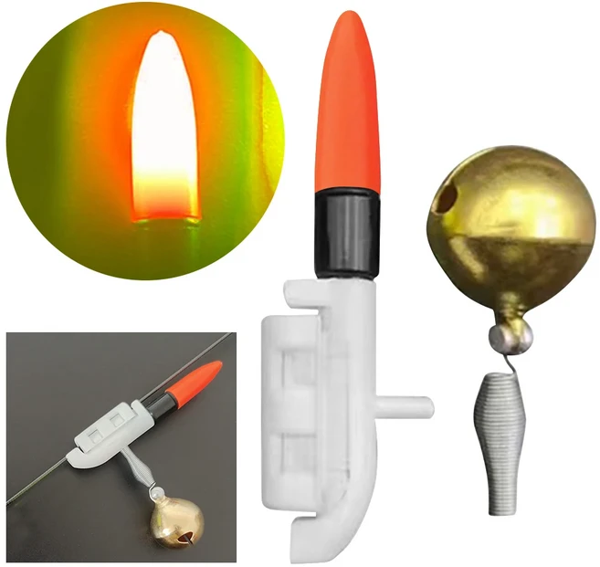 LED 라이트 낚시 경보 휴대용 잉어 알람 라인 표시기 버퍼 낚싯대 시끄러운