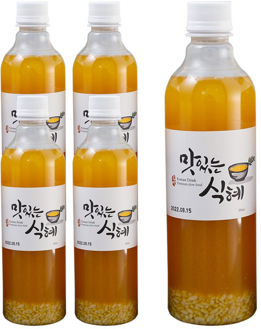 맛있는 호박식혜 무방부제, 500ml, 5개