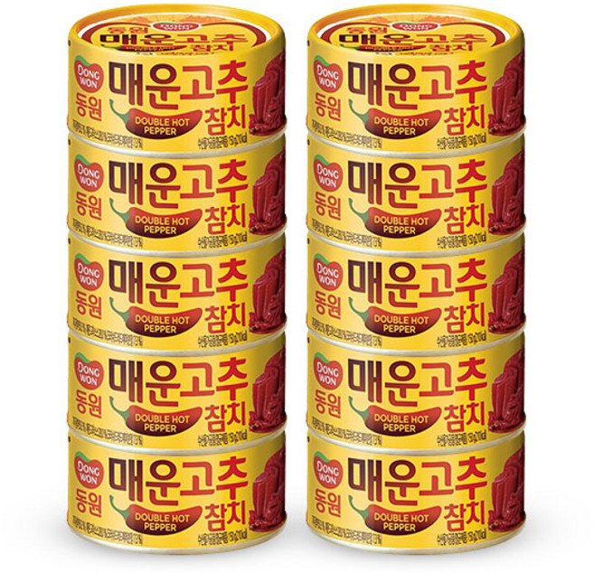 동원 매운 고추참치 통조림, 150g, 10개