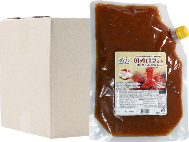 모란봉 업무용 야키니쿠 소스 마늘맛, 1개, 1kg