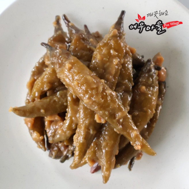 여우마을 수제반찬 국산 된장 청양고추 장아찌, 500g, 1개
