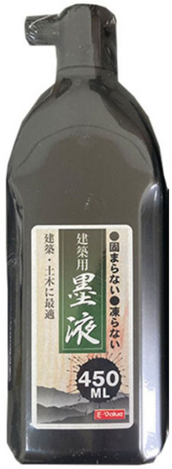 [제이스공구] 450ml 일제 얼지않는 건축 먹물, 1개