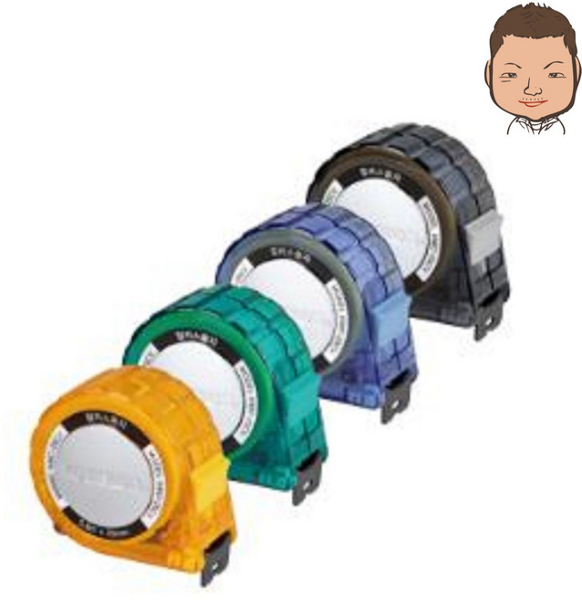 코메론 컬러스 줄자 KMC-25CV, 1개