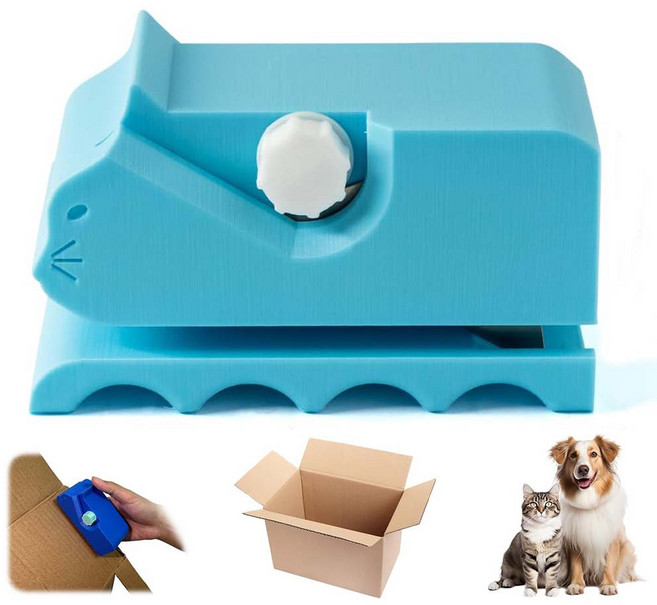 루이 고양이 스크래처 만들기 카드보드 커터 DIY 절단기, 1개, 블루