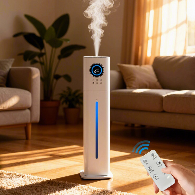 리치매직 11L 대용량 스마트 초음파 가습기 UV 살균 +자동 습도 조절 2 in 1 디퓨저 겸용 가정용/사무실용 무드등 +AS 5년, 횐색, 01