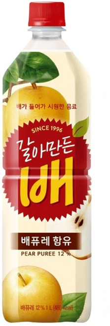 해태음료 갈아만든 배, 1L, 1개