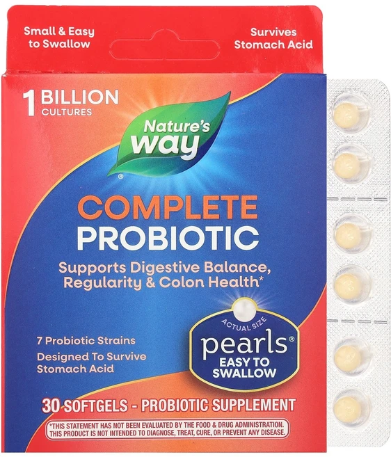 Natures Way 네이처스웨이 프로바이오틱 펄스 1 빌리언 CFU 30 소프트젤 유산균 영양제, 30정, 1개 - 쿠팡