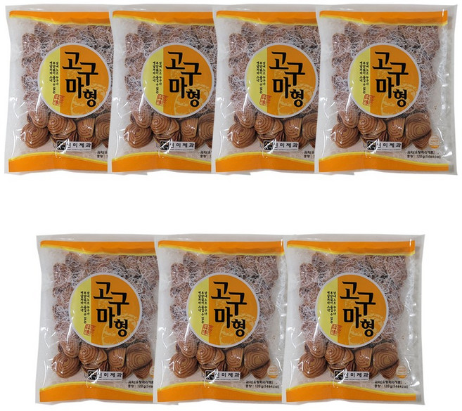 신미제과 고구마형 추억의 옛날과자, 7개, 120g