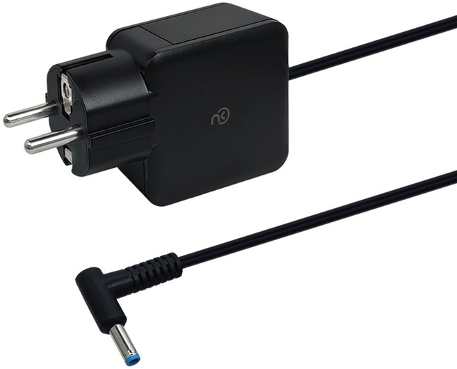 HP 노트북 노트킹 전원 충전기 19.5V 65W (4.5x3.0mm) 블루팁 | 접지형 가벼운 휴대용 디자인, HP Blue팁 어댑터 블랙, 1개