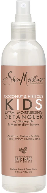 시어모이스처 코코넛 & 히비스커스 키즈 엑스트라 모이스처라이징 디탱글러, 1개, 237ml - 쿠팡