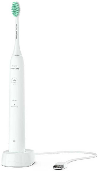 필립스 2000 시리즈 소니케어 충전식 전동 칫솔, 화이트, 1개, HX2431/02