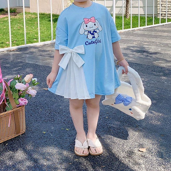 GOYES 산리오 원피스 사니모롤 쿠로미 마이멜로디 여아 반팔원피스