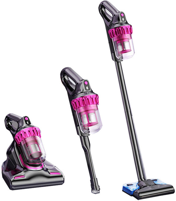 無線吸塵器 100W 10000Pa大吸力 HEPA多重過濾 UV-C除螨技術, 富貴紫, 四合一