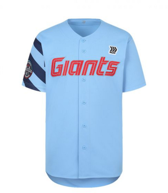 Toys & Goods 롯데 자이언츠 바다 어센틱 유니폼 스카이 블루 (논 마킹 버전) Lotte Giants