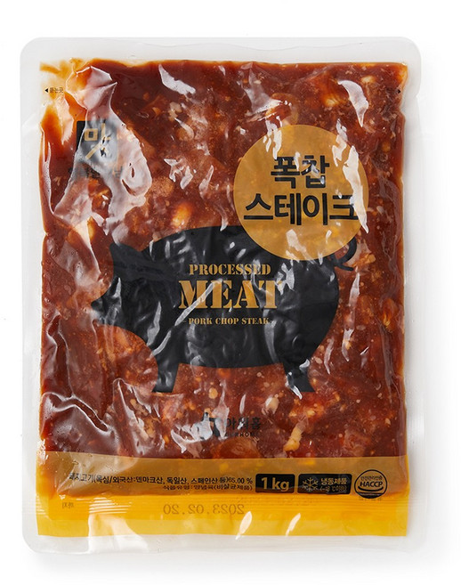 아워홈 행복한맛남 폭찹스테이크, 2개, 1kg