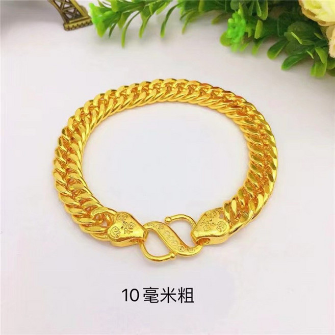 沙金手鏈 24k 999 仿真黃金首飾手鐲