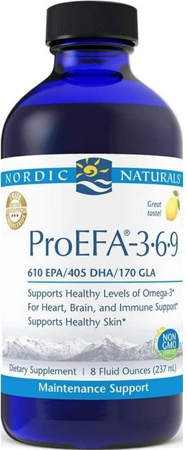Nordic Naturals 노르딕네추럴스 고흡수 프로 EFA 369 레몬 액상 액체, 1팩, 237ml - 쿠팡