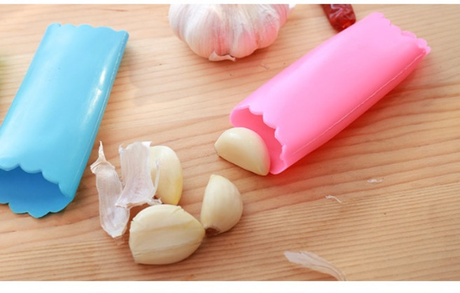 矽膠剝蒜器 蒜頭去皮神器 快速剝蒜器 家用廚房小工具, 1個