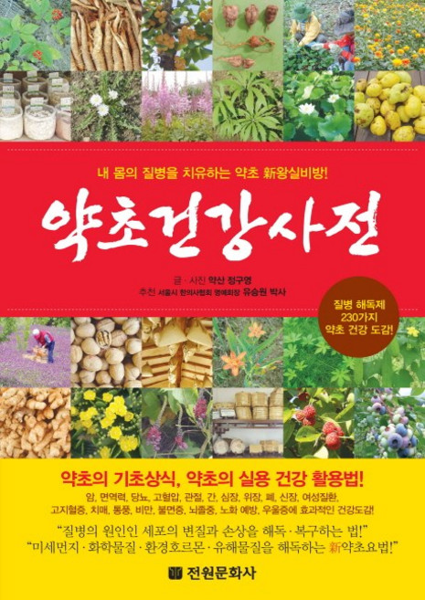 약초건강사전:내 몸의 질병을 치유하는 약초 신왕실비방!, 전원문화사, 정구영