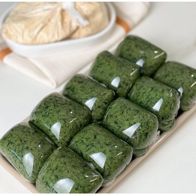 더떡집장가 당일생산 해풍 햇 쑥인절미 2kg 20덩이 (콩가루180g증정), 1박스