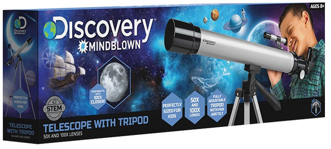 디스커버리마인드블론 망원경 + 삼각대, 100배, 1개