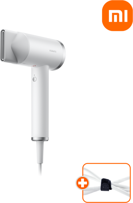 [정발 국내 AS]샤오미 헤어 드라이기 +스토리링크 벨크로형 케이블 타이, 샤오미 고속이온 드라이기+스링 벨크로세트, 화이트, GSHGL01LX